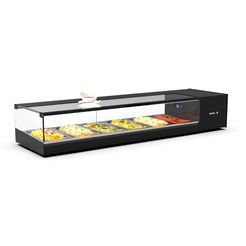 Vitrina expositora Logic 6 cubetas GN 1/3