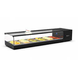 Vitrina expositora Logic 6 cubetas GN 1/3 - cuba plana