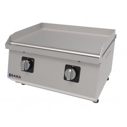 Plancha a gas de acero rectificado Sara PGS-800