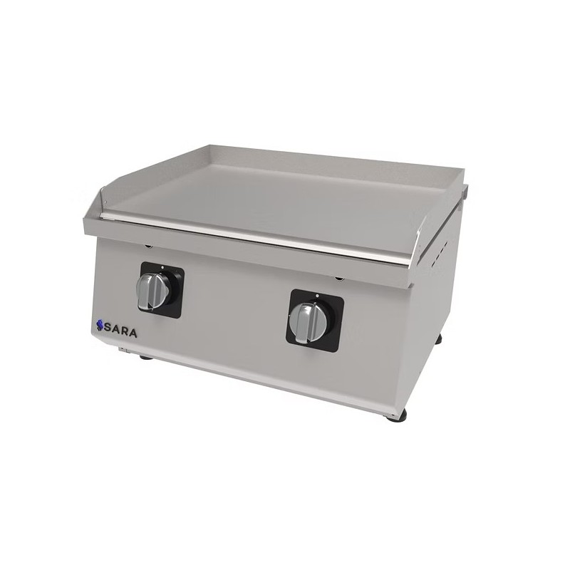 Plancha a gas de acero rectificado Sara PGS-800