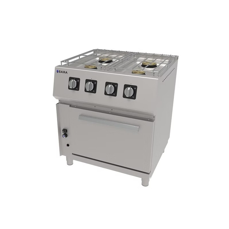 Cuina amb forn a gas 4 focs Sara CGS-741