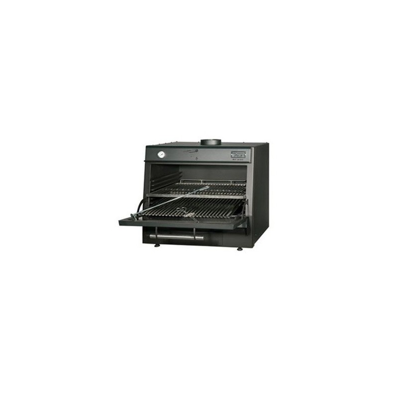 Horno brasa Pira Lux 90 black - 130 comensales - horno brasa económico