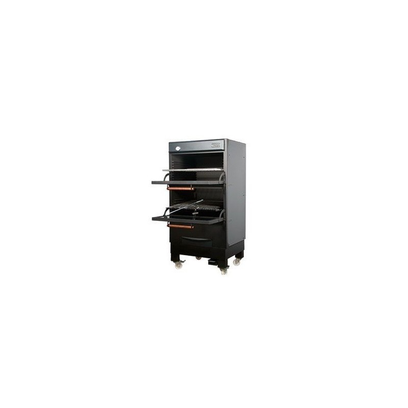Horno brasa Pira Lux 90 D black - 150 comensales - horno brasa doble