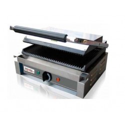 Plancha Sandwichera doble Panini Grill Acero Inox.