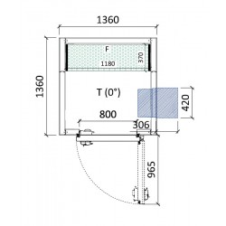 Cámara conservación 1360 x 1360 x 2280 mm