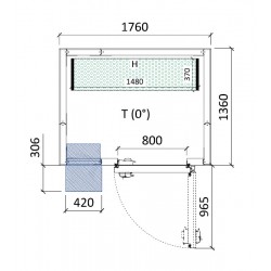 Cámara conservación 1760 x 1360 x 2280 mm