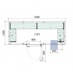 Cambra conservació 3360 x 1360 x 2280 mm