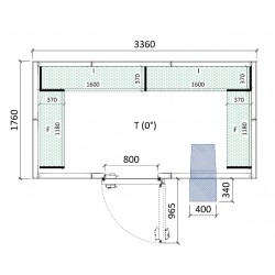 Cambra conservació 3360 x 1760 x 2280 mm