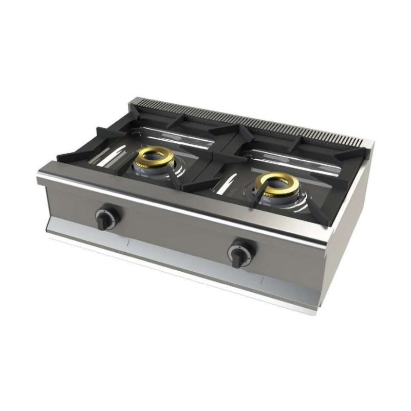 COCINA A GAS 2 FUEGOS SOBREMESA SERIE 750 C2F750S - COCINAS - SERIE 750  COCCIÓN MODULAR Maquinaria de calor