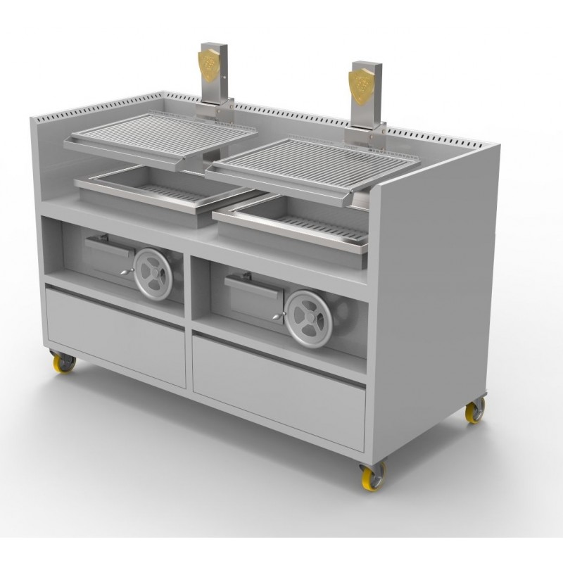 Parrilla Vasca Josper PJV 076 2 - 2 parrillas 76 x 51 cm