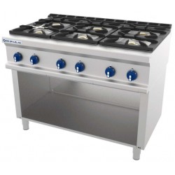 Cocina a gas 6 fuegos con soporte CG-760 LC - Repagas