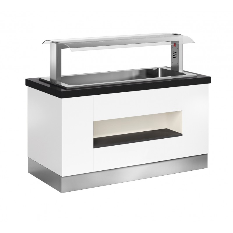 Buffet self-service Janus cuba freda ventilada - fons 850 mm