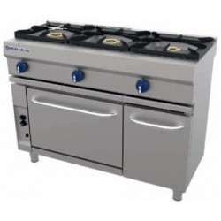 Cocina a gas 3 fuegos con horno CG-531 - Repagas