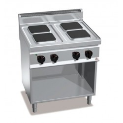Cocina eléctrica 4 fuegos con soporte - Berto's Macros 700
