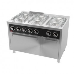 Cocina con horno 6 fuegos a gas - HR BASIC Serie 750