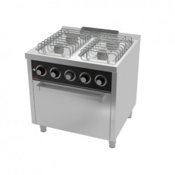 Cocina con horno 4 fuegos a gas - HR BASIC Serie 750