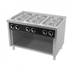 Cocina con soporte 6 fuegos a gas - HR BASIC Serie 750