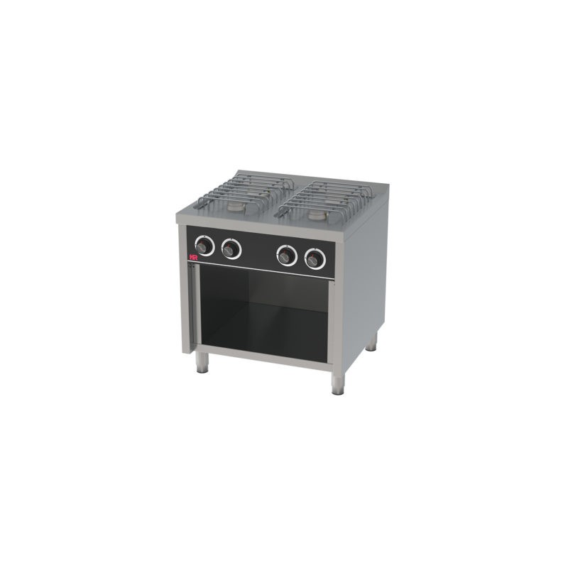 Cocina con soporte 4 fuegos a gas - HR BASIC Serie 750