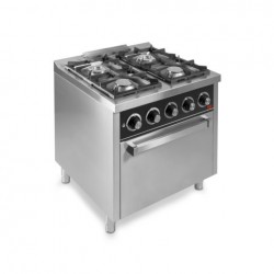 Cocina con horno 4 fuegos a gas - HR Serie 750