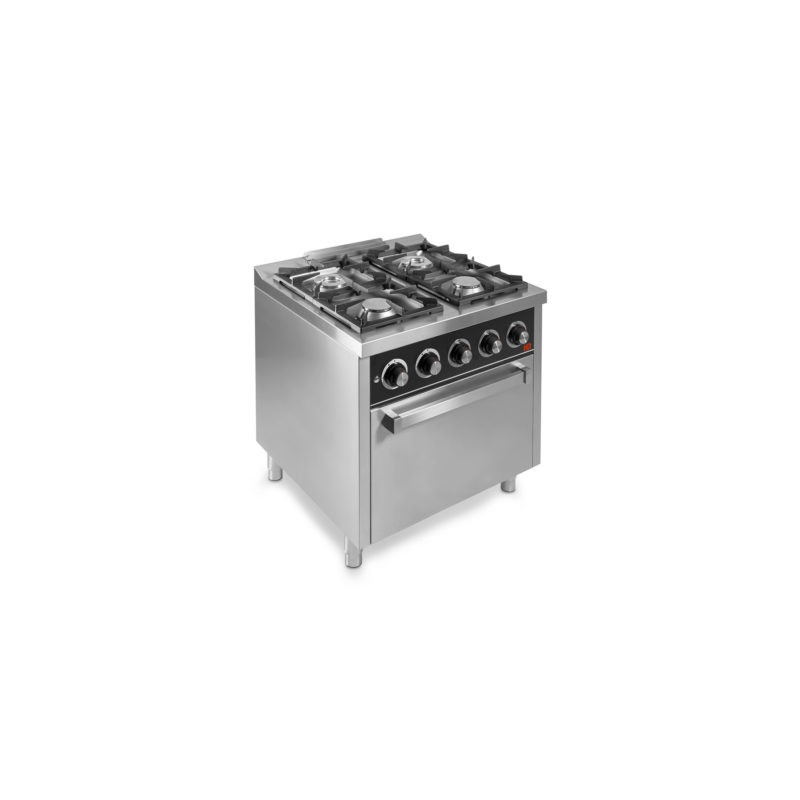 Cocina con horno 4 fuegos a gas - HR Serie 750