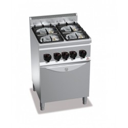 Cocina a gas 4 fuegos con horno - Berto's Plus 600 Power