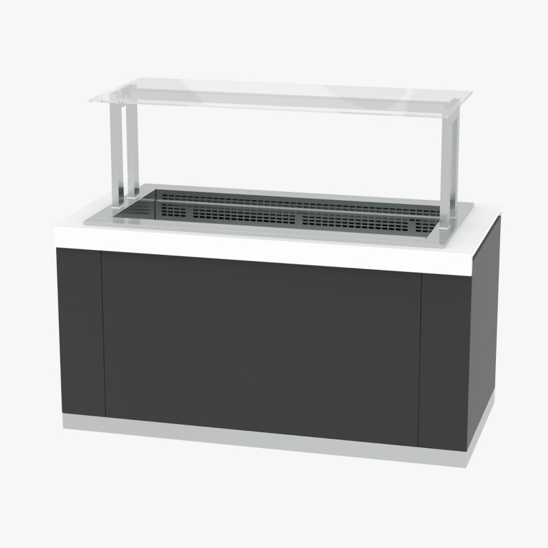 Cuba freda ventilada 4 GN Gastrobuffet Infrico fons 1000 mm