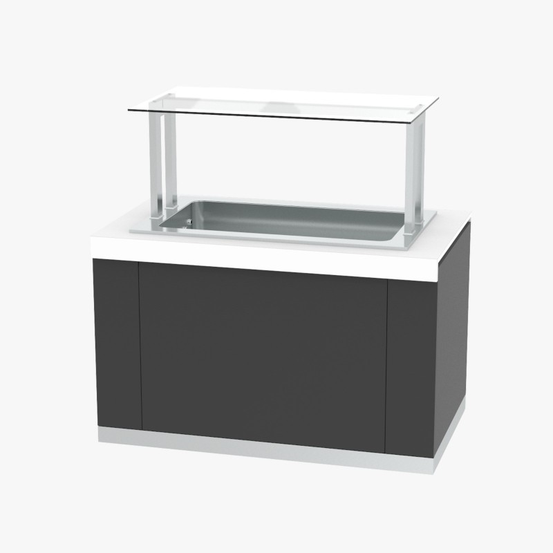 Bany maria 3 GN Gastrobuffet Infrico fons 830 mm