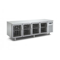 Bajomostrador pastelería 4 puertas cristal Docriluc - BPR-250-V