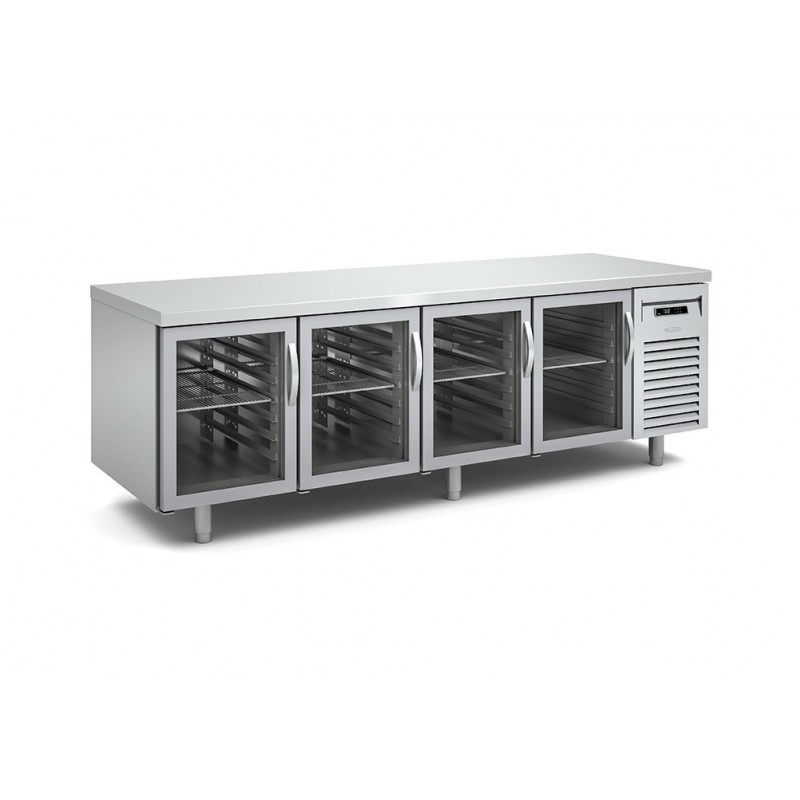 Bajomostrador pastelería 4 puertas cristal Docriluc - BPR-250-V
