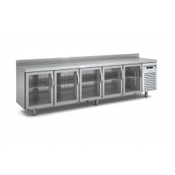 Baixmostrador refrigeració GN Docriluc 5 portes vidre - BRG 270 V