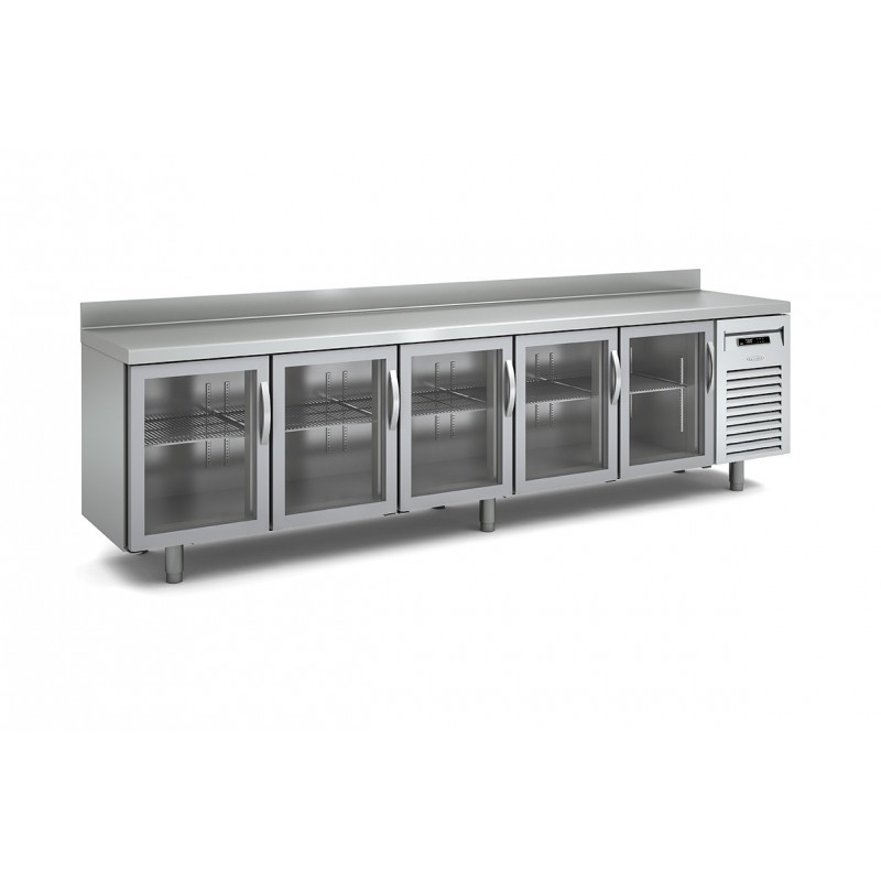 Baixmostrador refrigeració GN Docriluc 5 portes vidre - BRG 270 V