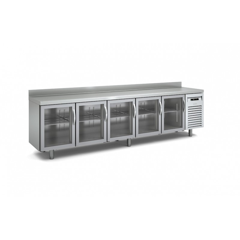 Baixmostrador refrigeració Docriluc 5 portes vidre - BMR 300 V