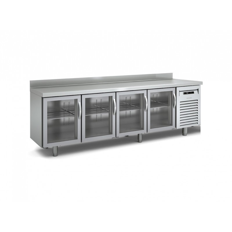 Bajomostrador refrigeración Docriluc 4 puertas cristal - BMR 250 V