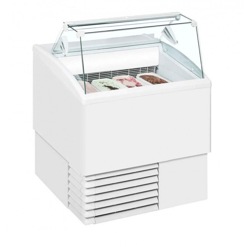 Vitrina de gelats Isetta 4 ST - vidre recte Vitrina de gelats Isetta 4 ST - vidre recte