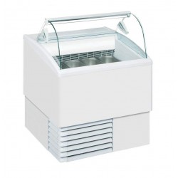 Vitrina de gelats Isetta 4 LX - vidre corbat
