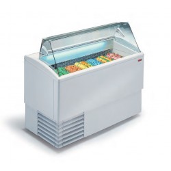 Vitrina de gelats Isetta 6R ST - vidre recte