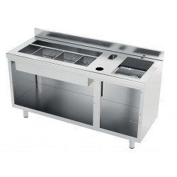 Mueble coctelero 1 cuba - ancho 1200 mm