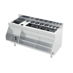 Mueble coctelero 1 cuba - ancho 1600 mm