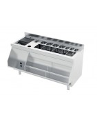 Mobles coctelers en acer inoxidable neutres o refrigerats