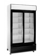 Expositor vertical mixte, de temperatura positiva i negativa, conservació i congelació, amb portes de vidre 