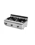 Cuina professional de la gama modular de fons 55: focs, fregidora, planxa fry top, bany maria, barbacoa